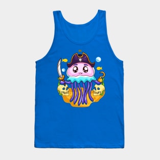 Jellyfish Pirate Party Day Tank Top